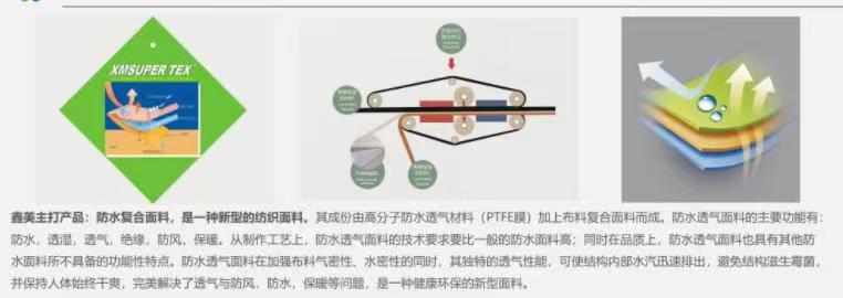 中山防水透气面料